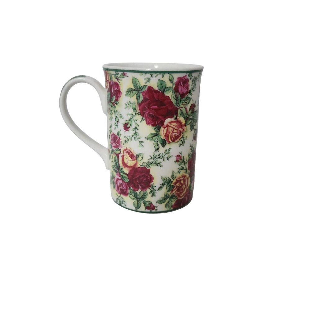 Royal Albert Old Country Roses Afternoon Tea II Fine China Mug Cup 4” Vintage